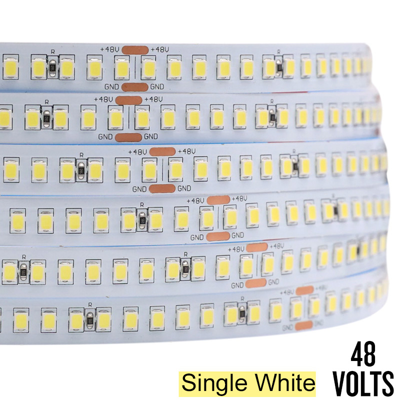 48V 30m LED Light Strip Long Continuous White Color 180 LEDs/m
